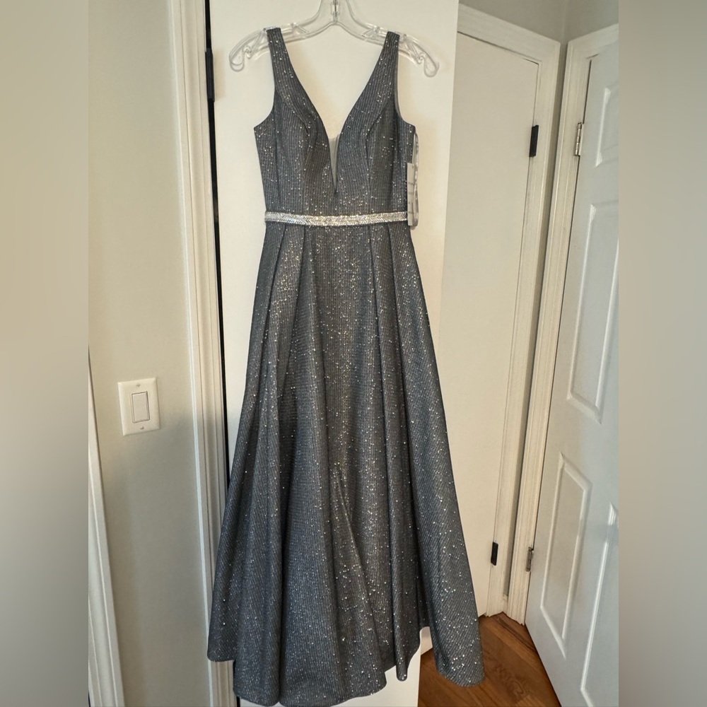 Elegant Silver Gown
